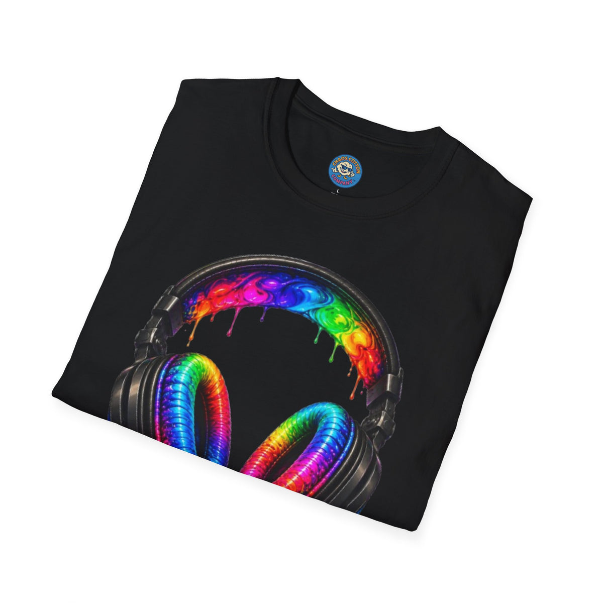 Rainbow Drip Headphones T-Shirt