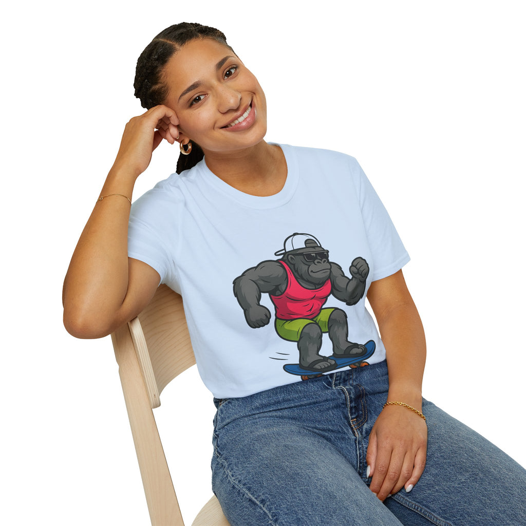 Skateboarding Gorilla T-Shirt