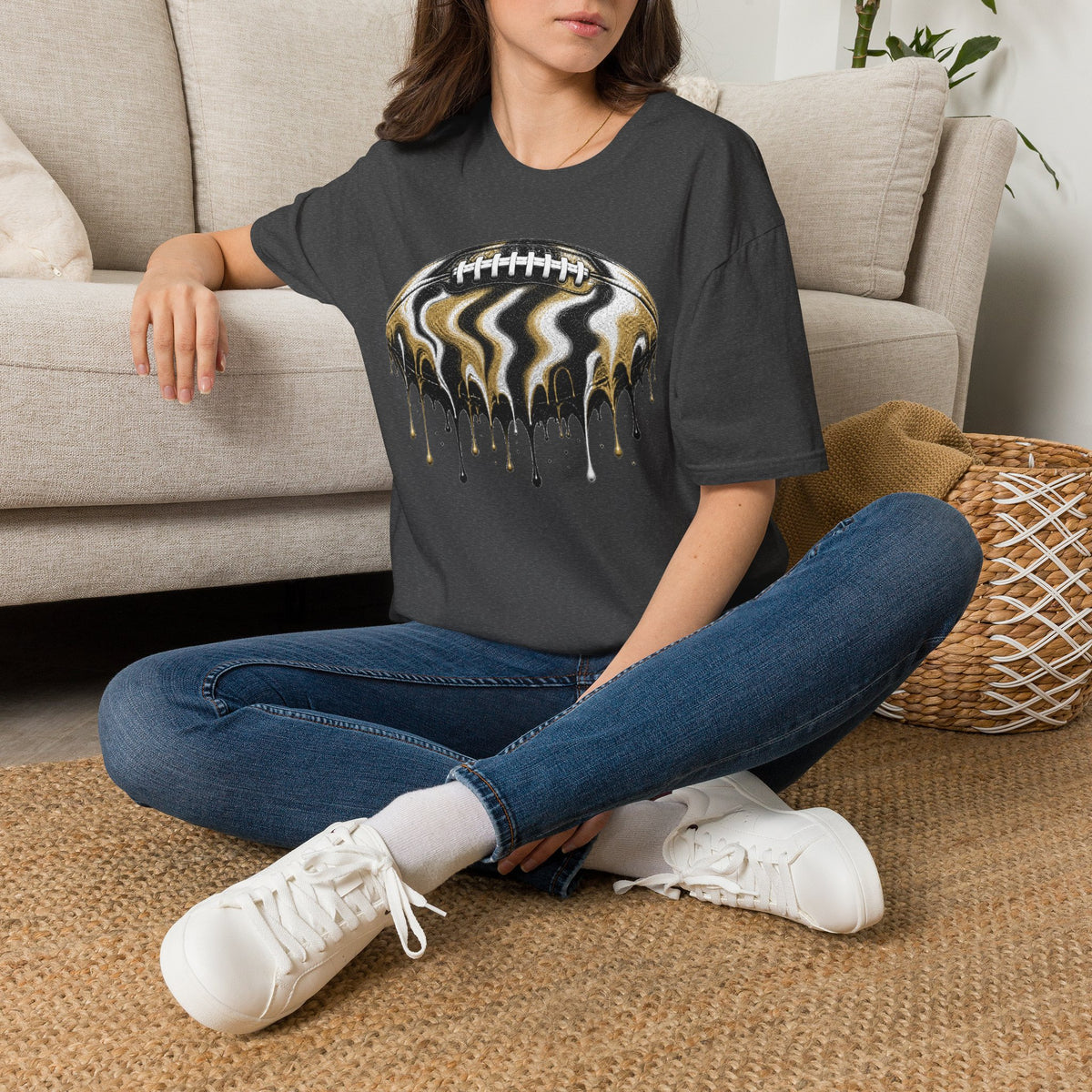 Vanderbilt Commodores Drip Football T-Shirt