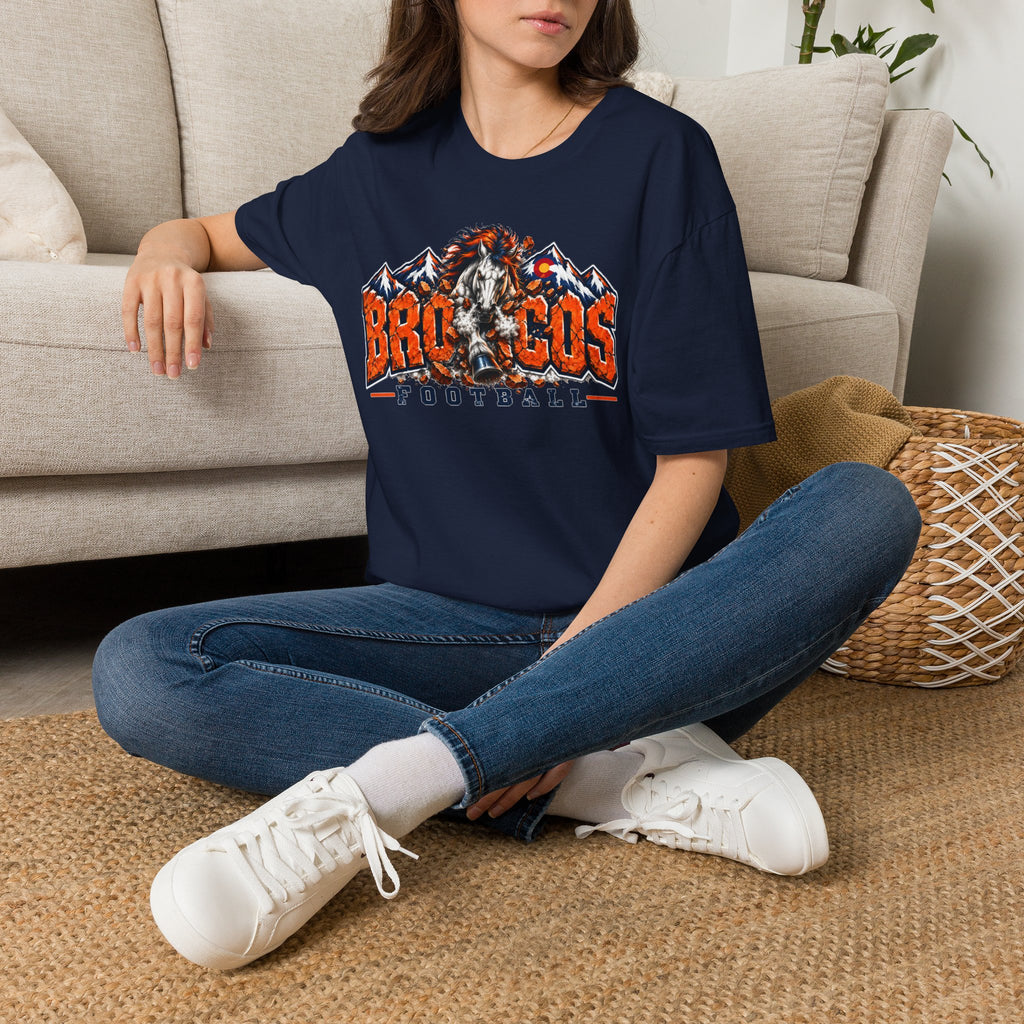 Broncos Football Mountain T-Shirt (V5)