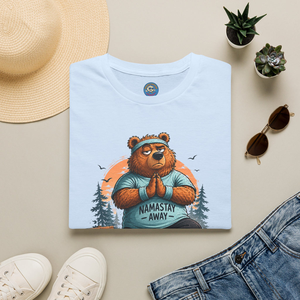 Namastay Away Bear Yoga T-Shirt
