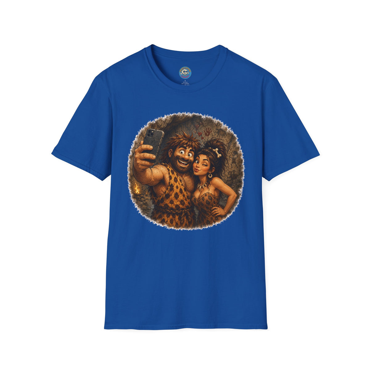 Caveman Couple Selfie T-Shirt