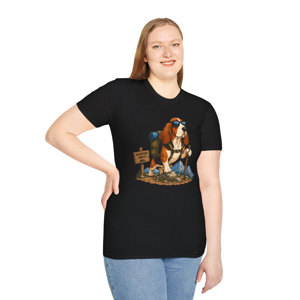 Hiking Basset Hound T-Shirt