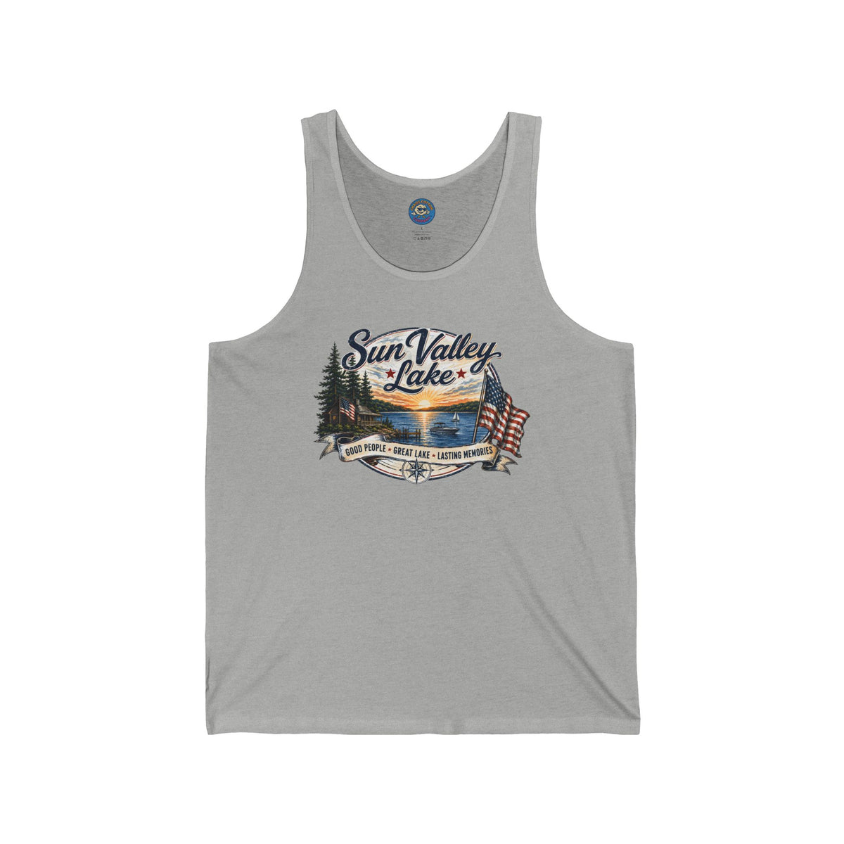Sun Valley Lake Unisex Tank Top