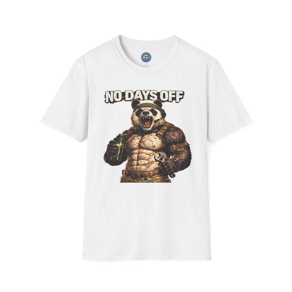 No Days Off Panda Workout T-Shirt