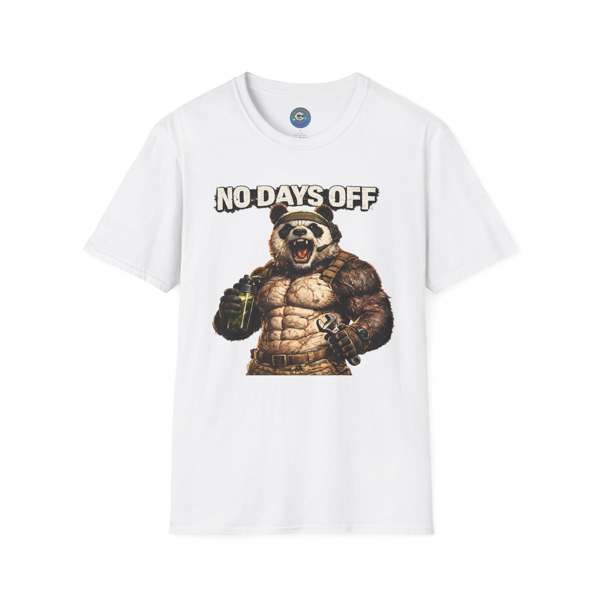 No Days Off Panda Workout T-Shirt