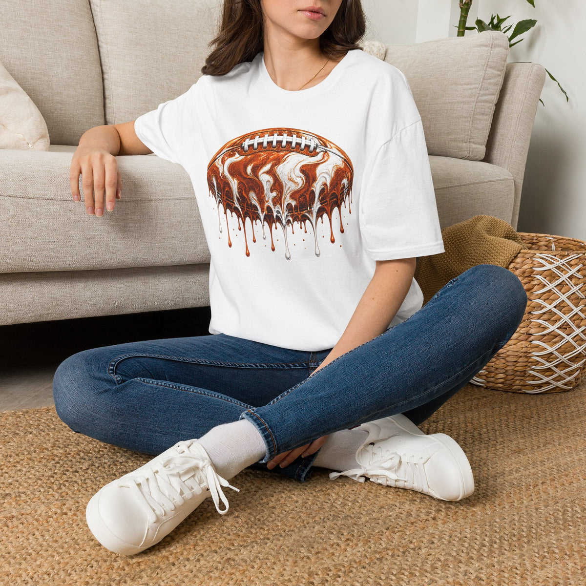 Texas Longhorns Drip Football T-Shirt