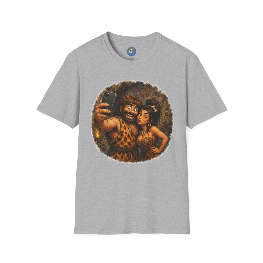 Caveman Couple Selfie T-Shirt