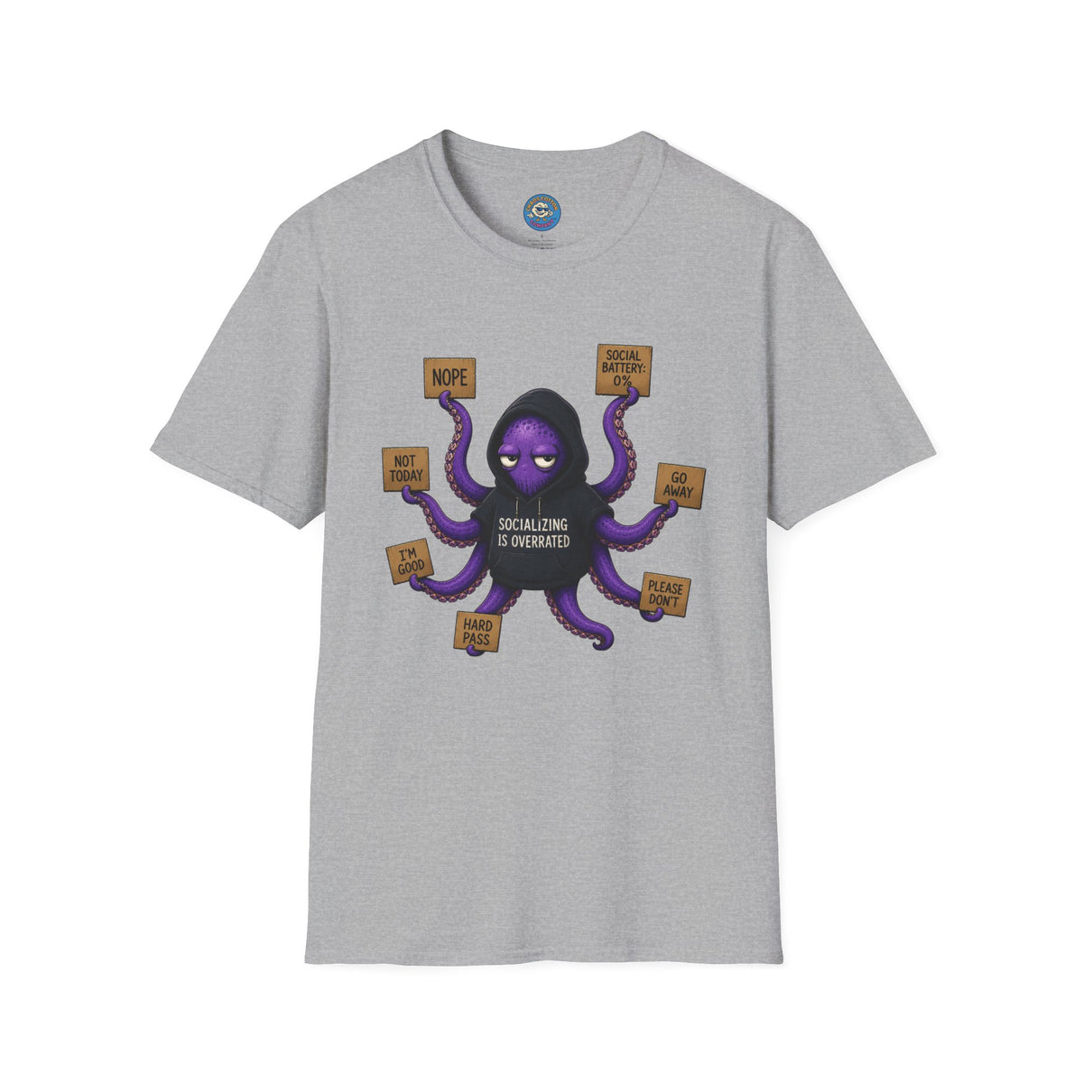 Anti-Social Introvert Octopus T-Shirt