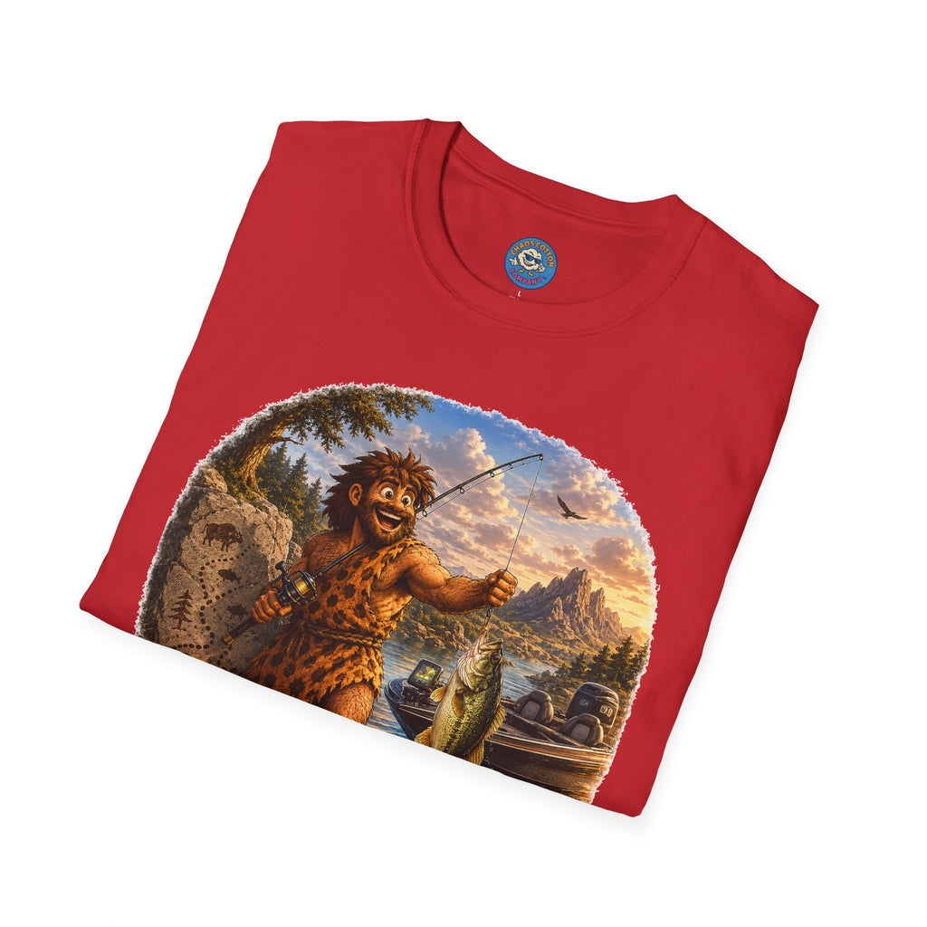 Caveman Goes Fishing T-Shirt