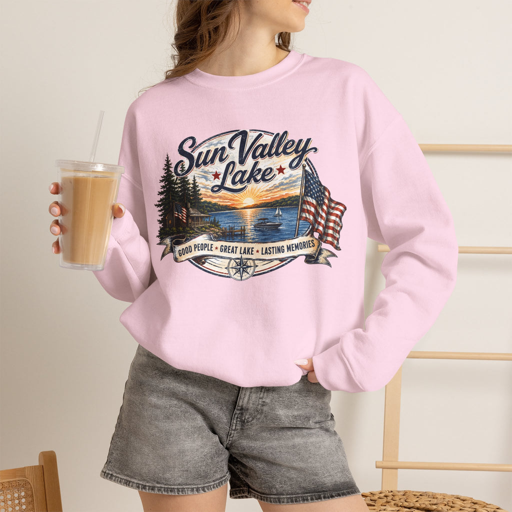 Sun Valley Lake Unisex Crewneck Sweatshirt