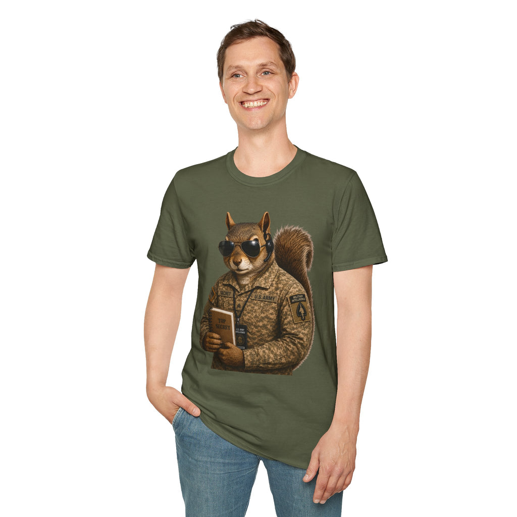 Secret Squirrel Military Intelligence Funny Tactical Squirrel Graphic