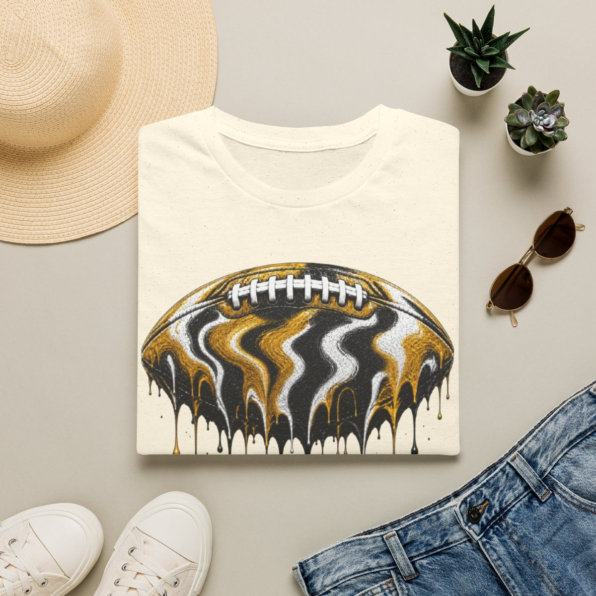 Missouri Tigers Drip Football T-Shirt