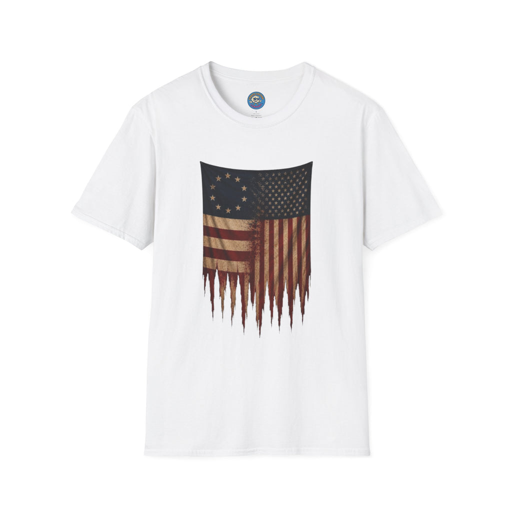 Two Eras, One Nation American Flag T-Shirt