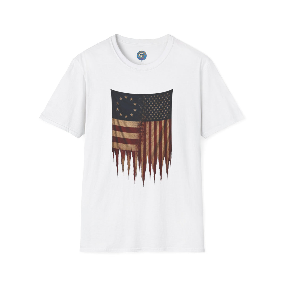 Two Eras, One Nation American Flag T-Shirt