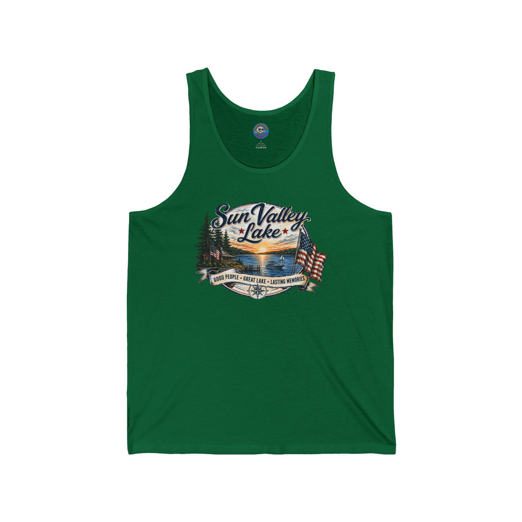 Sun Valley Lake Unisex Tank Top