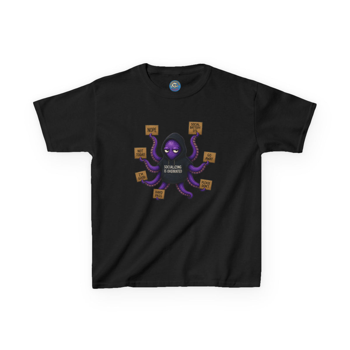 Anti-Social Octopus Kid's T-Shirt