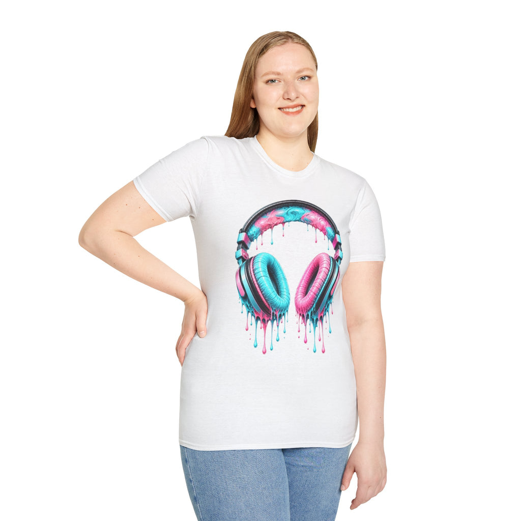 Miami Vice Drip Headphones T-Shirt