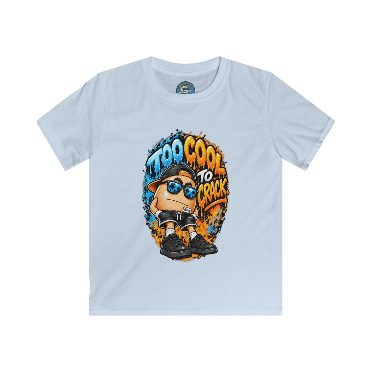 Greg the Egg " Too Cool to Crack" Kids T-Shirt