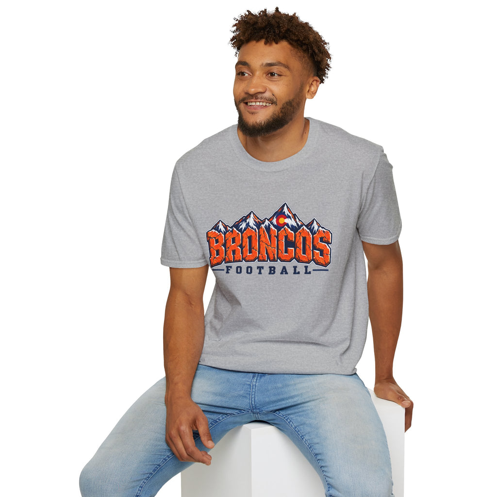 Broncos Football Mountain T-Shirt (V4)