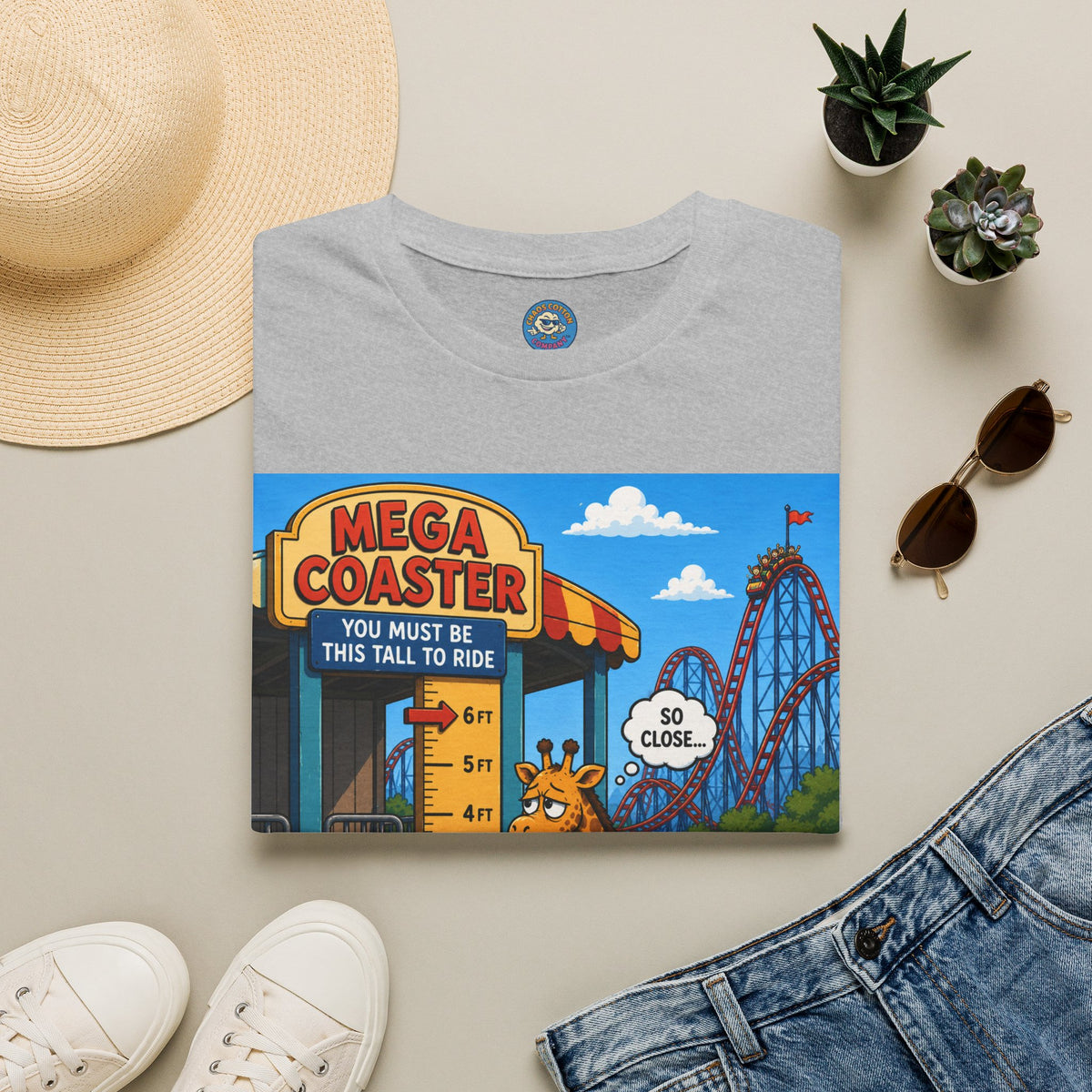 Almost Tall Enough Giraffe T-Shirt