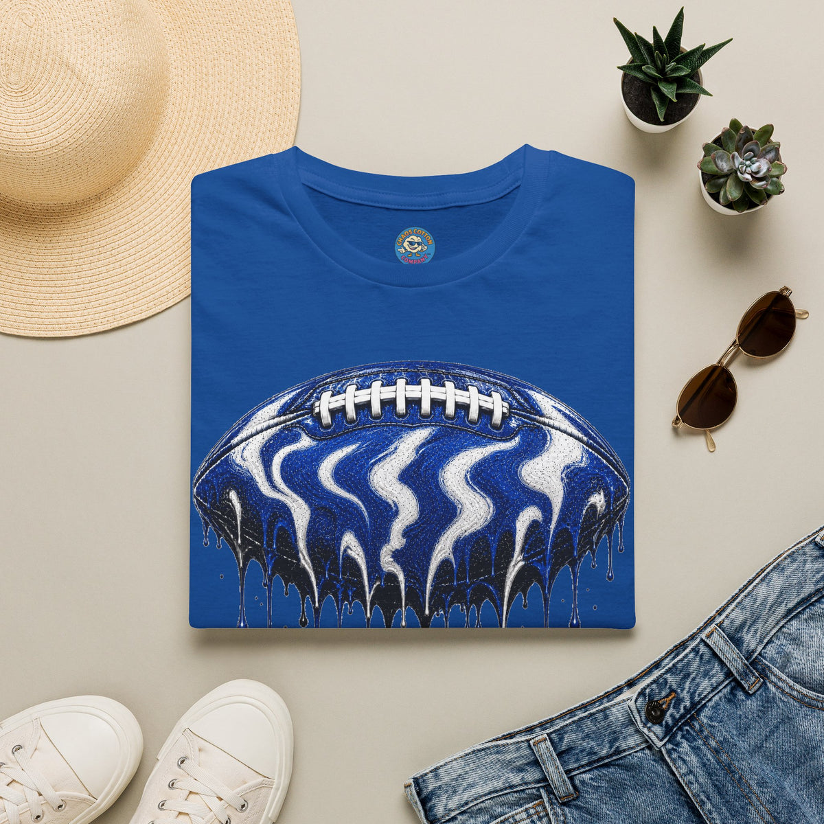 Kentucky Wildcats Drip Football T-Shirt