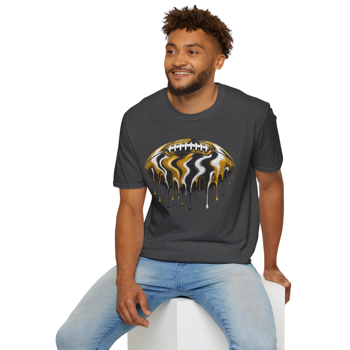 Missouri Tigers Drip Football T-Shirt