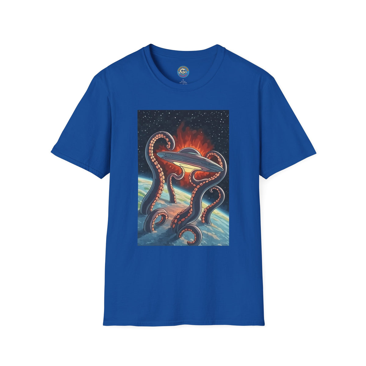 UFO & Giant Space Octopus T-Shirt