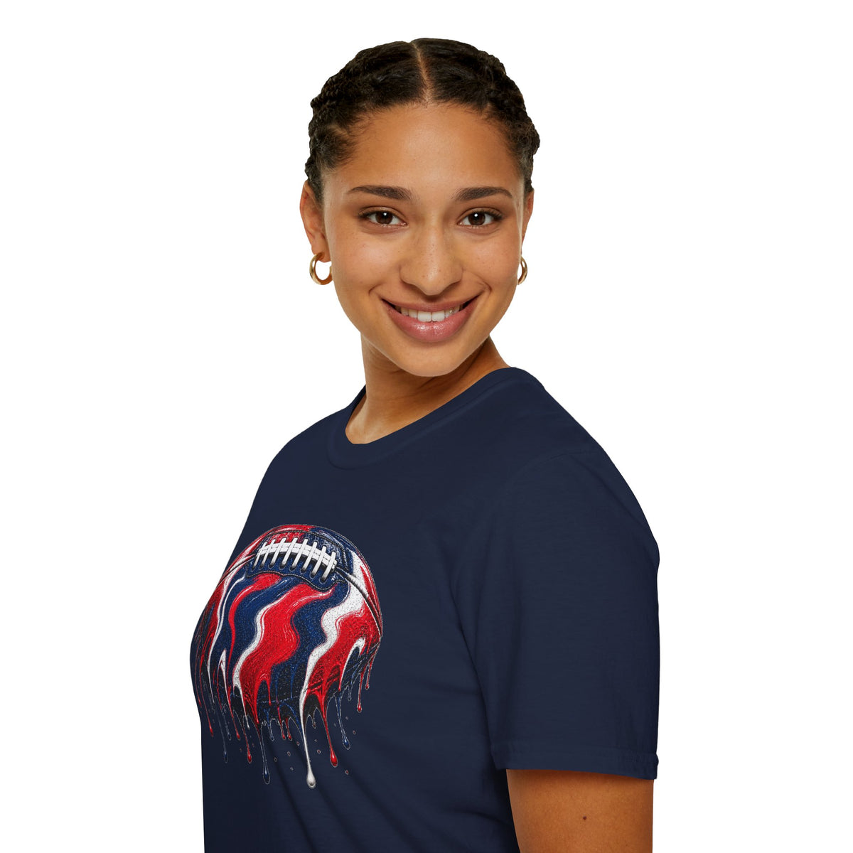 Ole Miss Drip Football T-Shirt