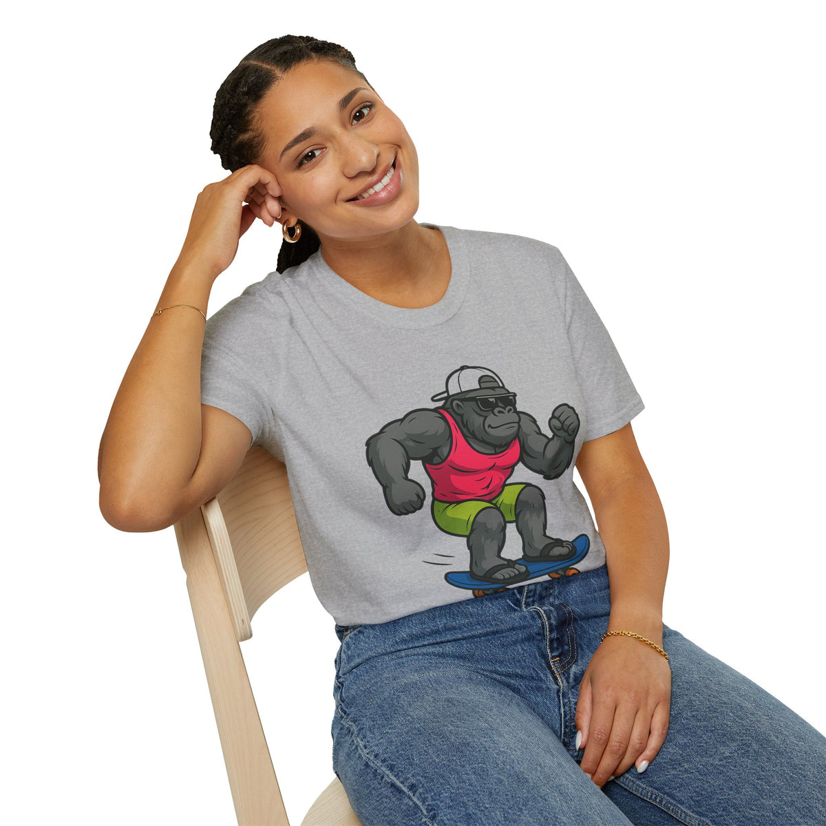Skateboarding Gorilla T-Shirt