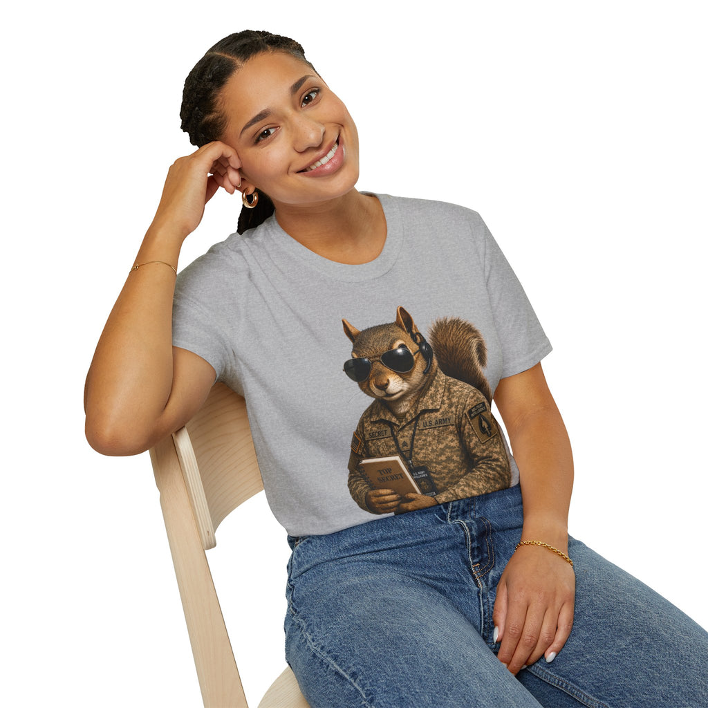 Secret Squirrel Military Intelligence Funny Tactical Squirrel Graphic