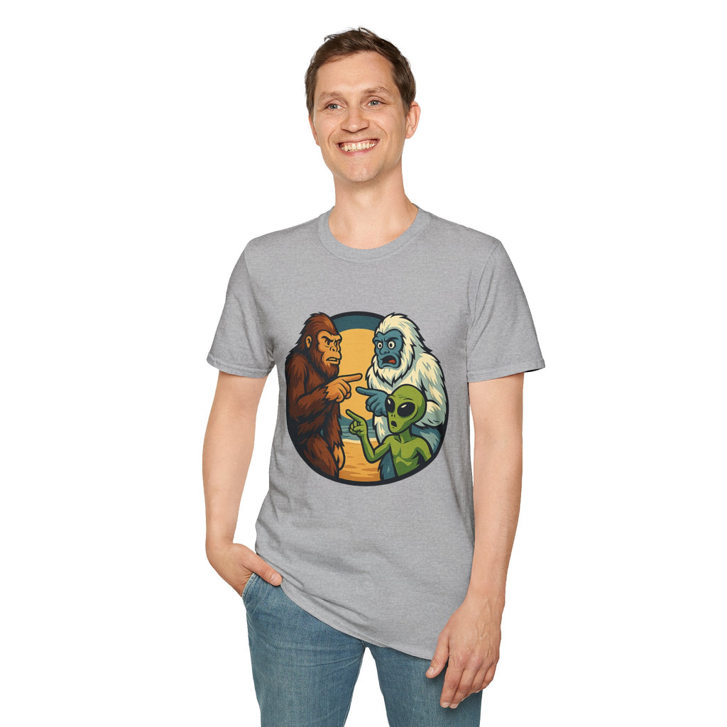 Wait... Youre Real Too? Bigfoot, Yeti and Alien T-Shirt