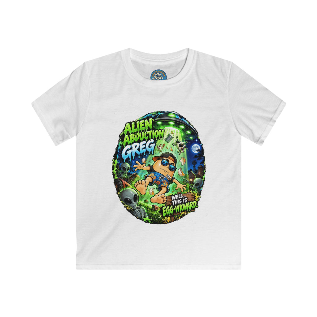 Greg the Egg "Alien Abduction" Kids T-Shirt