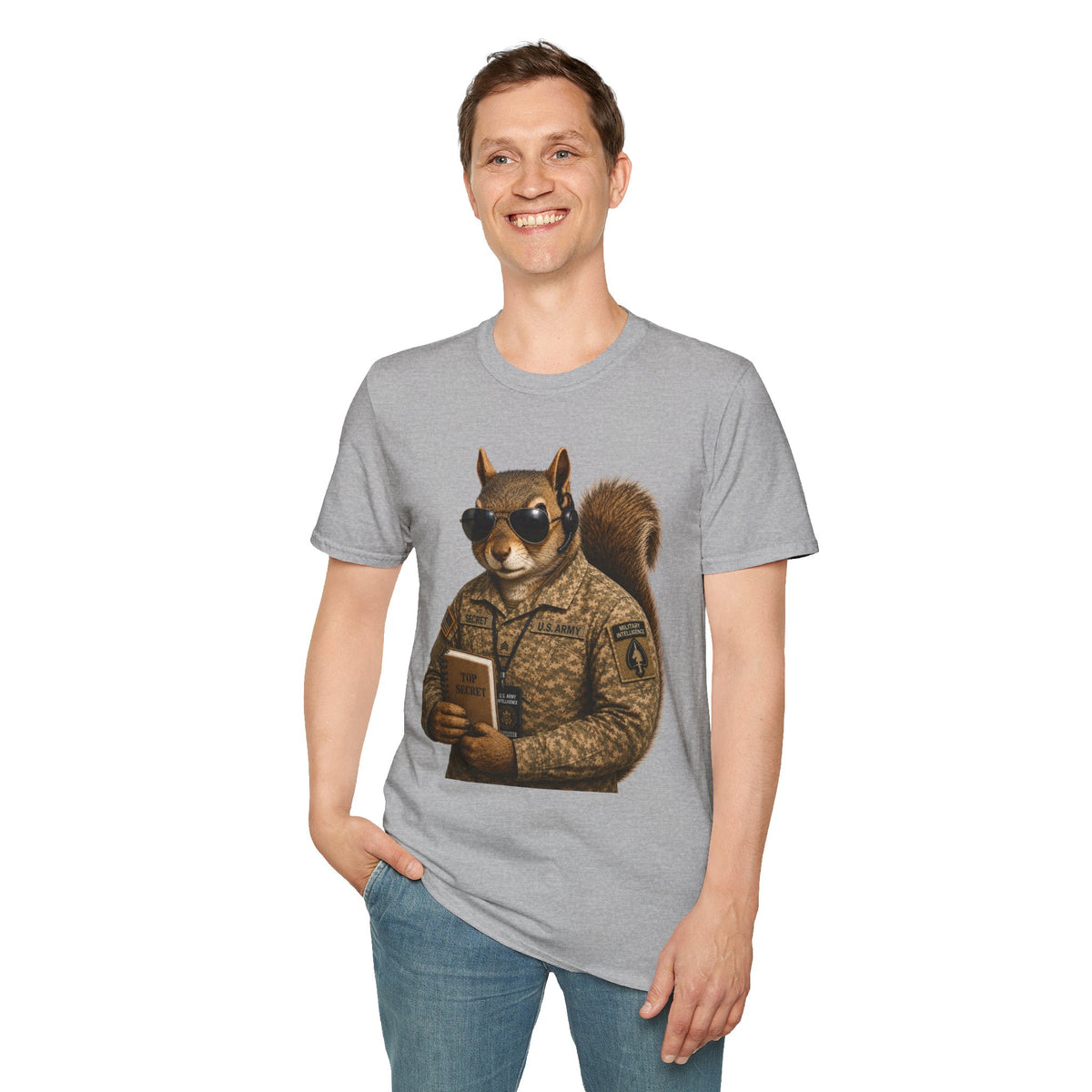 Secret Squirrel Military Intelligence Funny Tactical Squirrel Graphic
