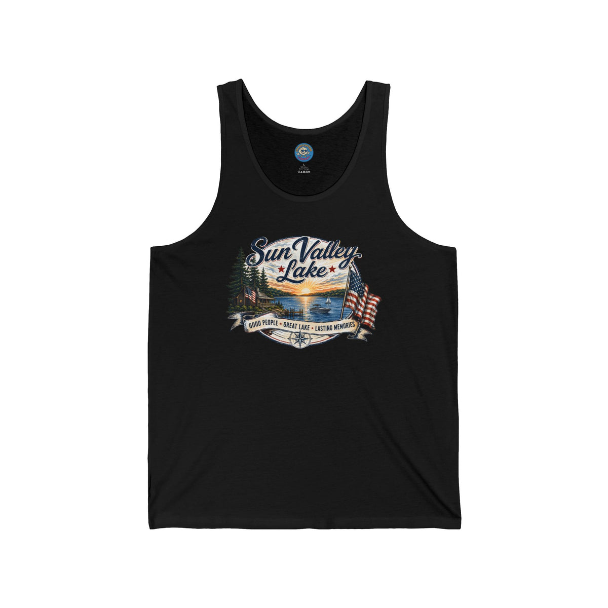 Sun Valley Lake Unisex Tank Top