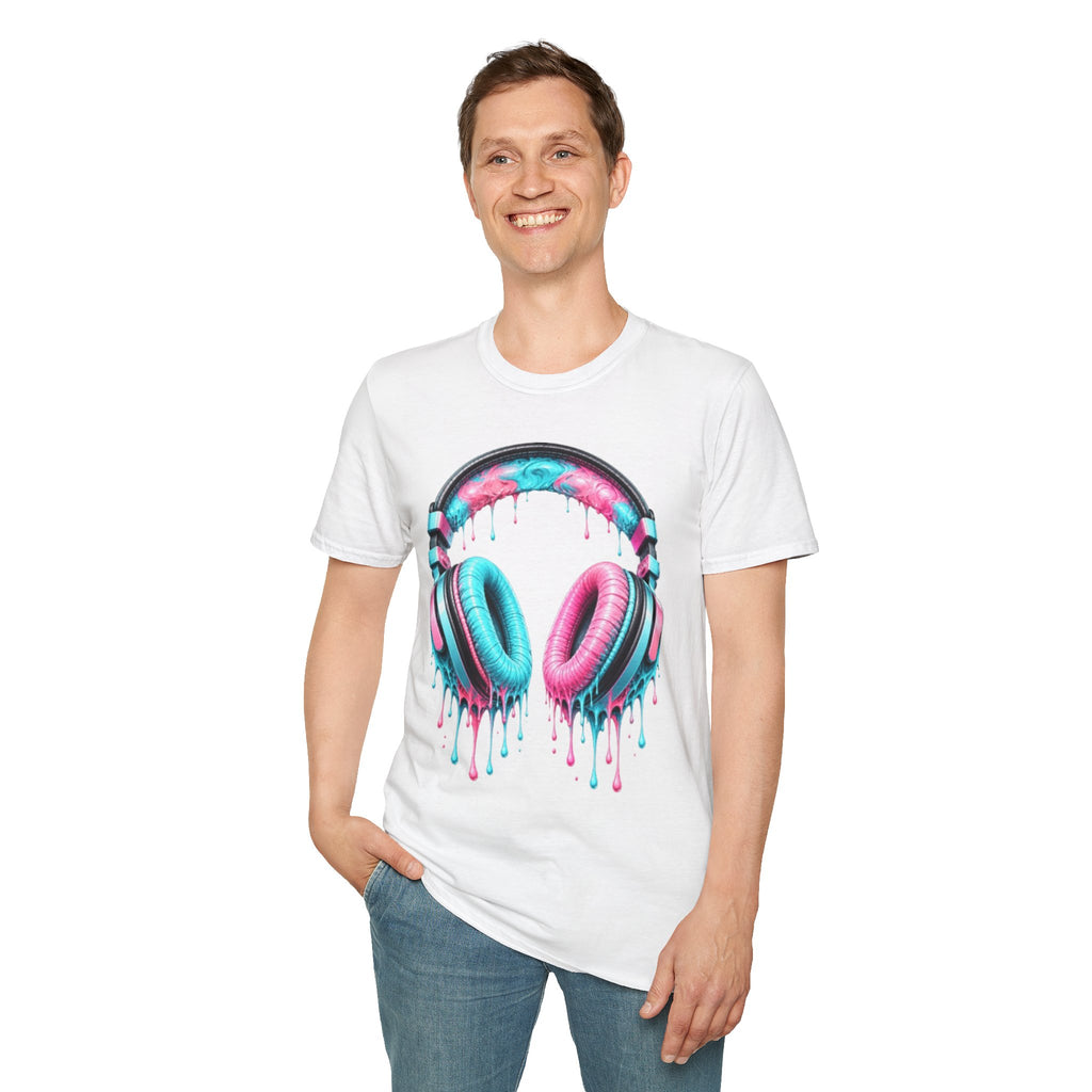 Miami Vice Drip Headphones T-Shirt