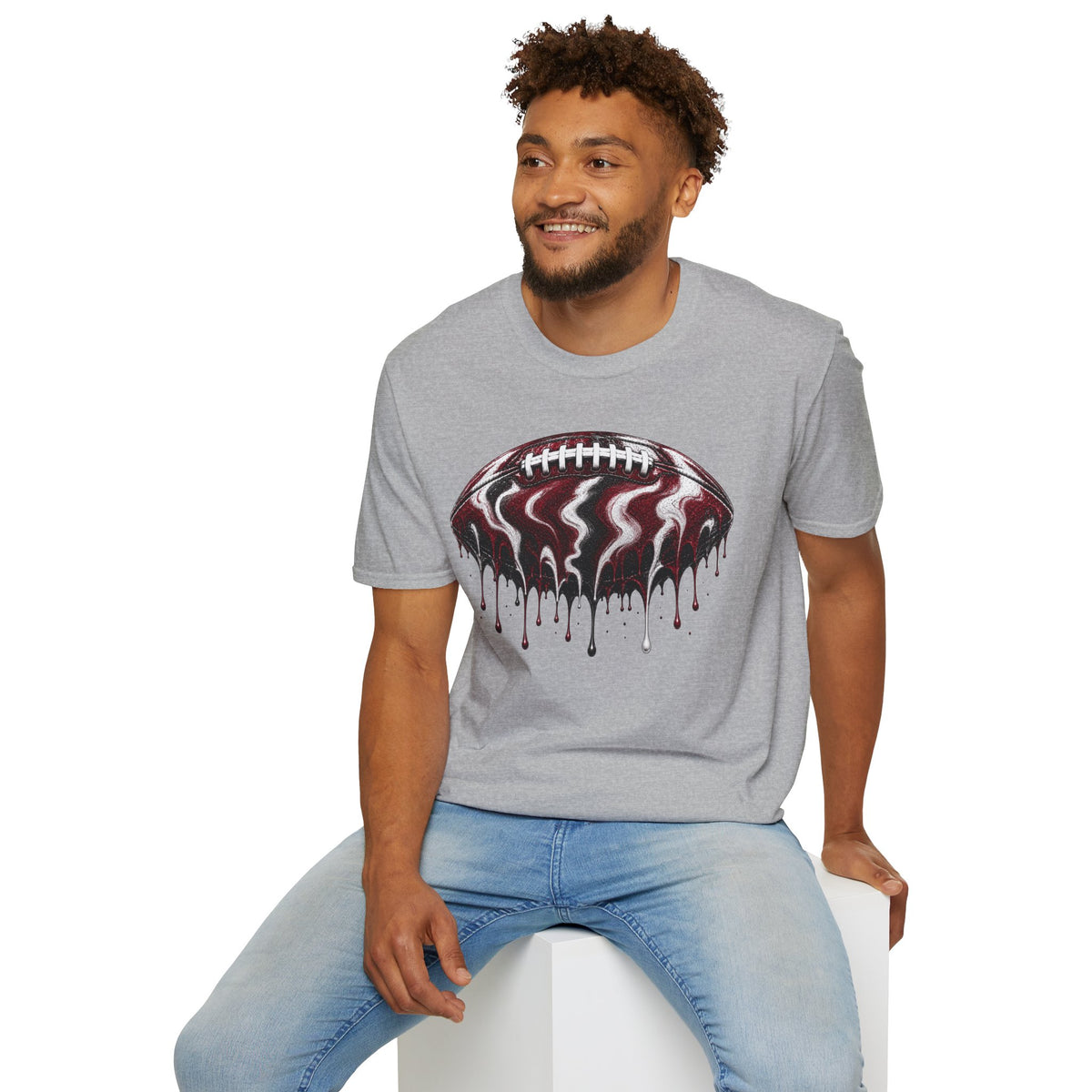 South Carolina Gamecocks Drip Football T-Shirt