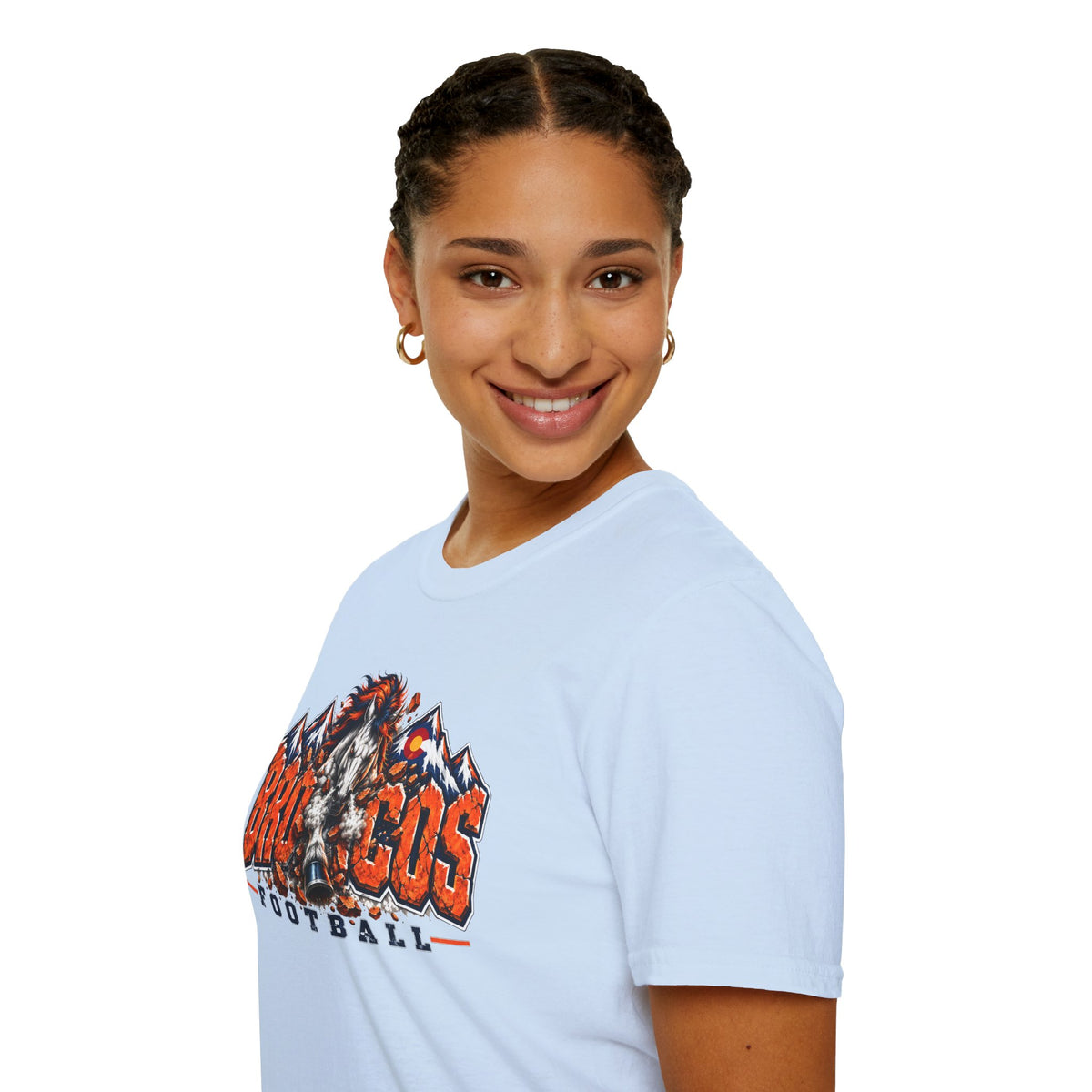 Broncos Football Mountain T-Shirt (V5)
