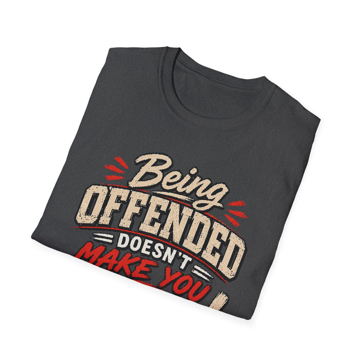 Being Offended Doesnt Make You Right T-Shirt | Statement Tee