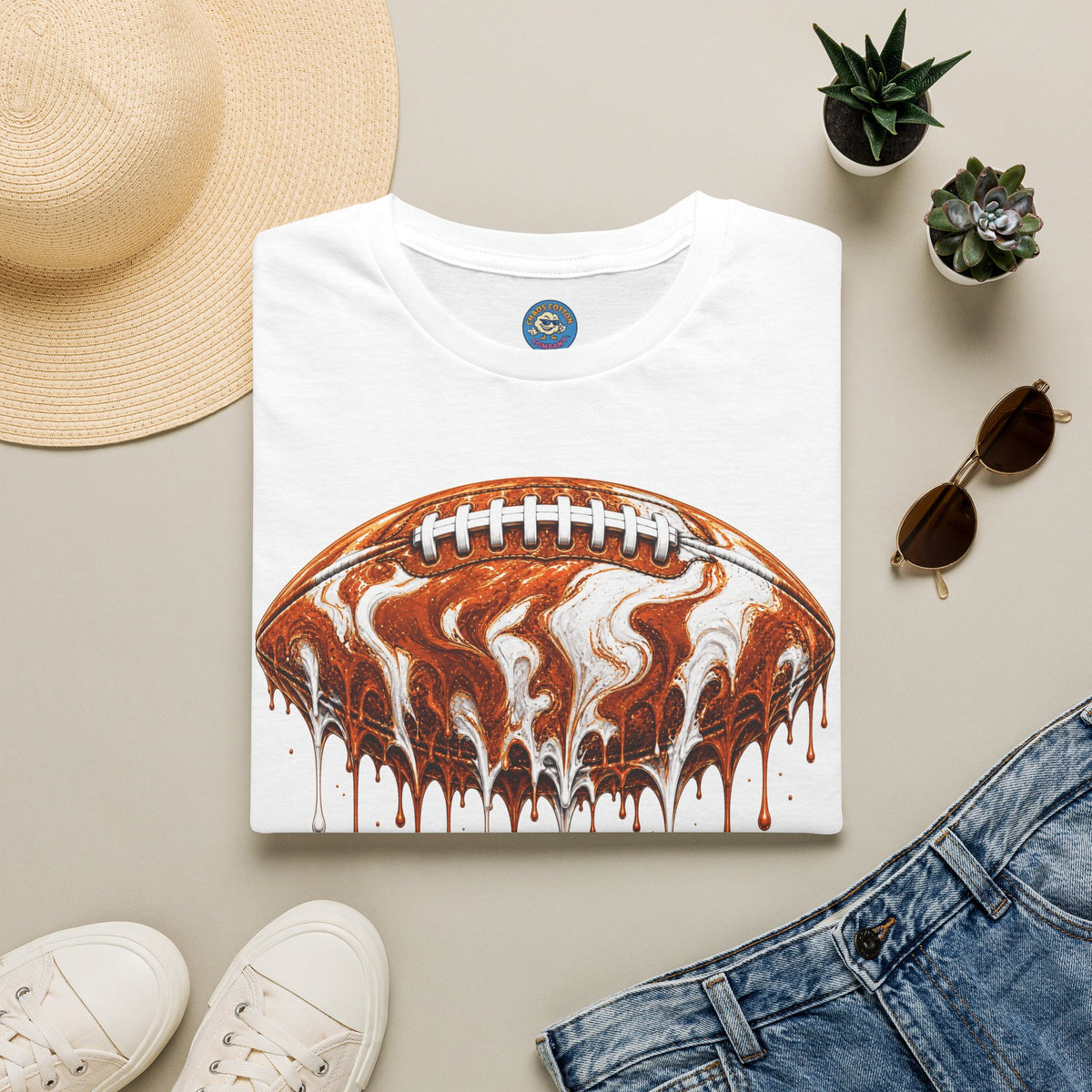 Texas Longhorns Drip Football T-Shirt