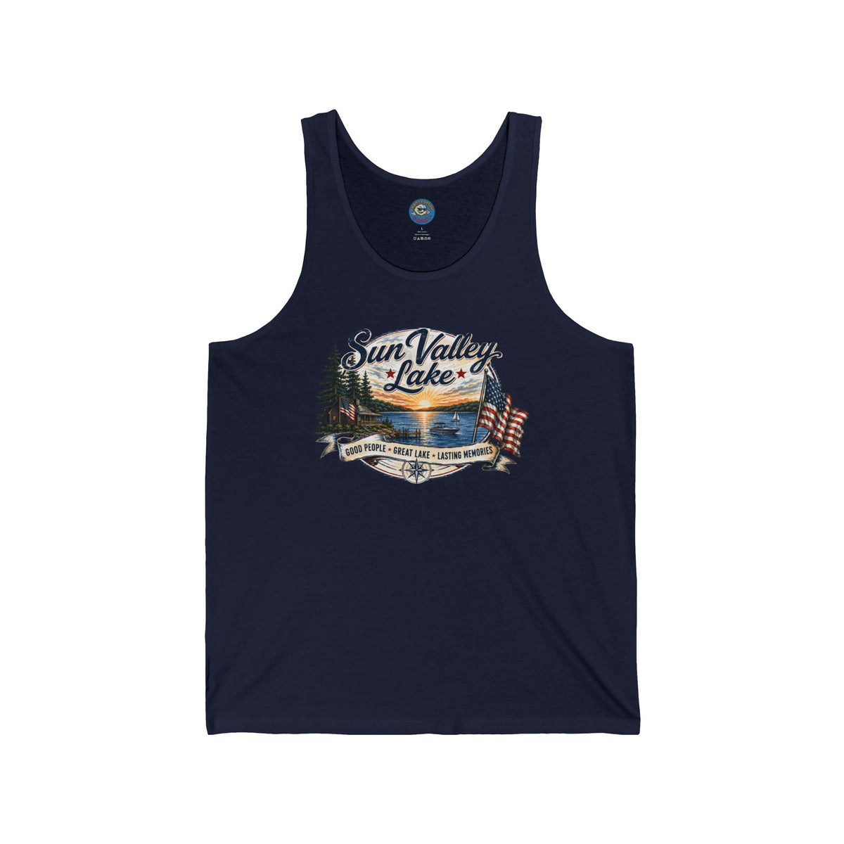 Sun Valley Lake Unisex Tank Top