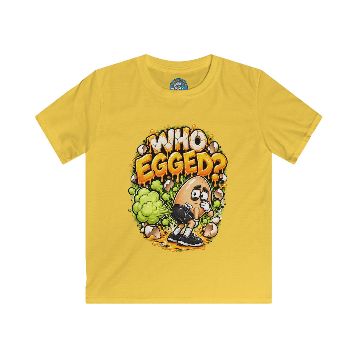 Greg the Egg "Who Egged" Kids T-Shirt