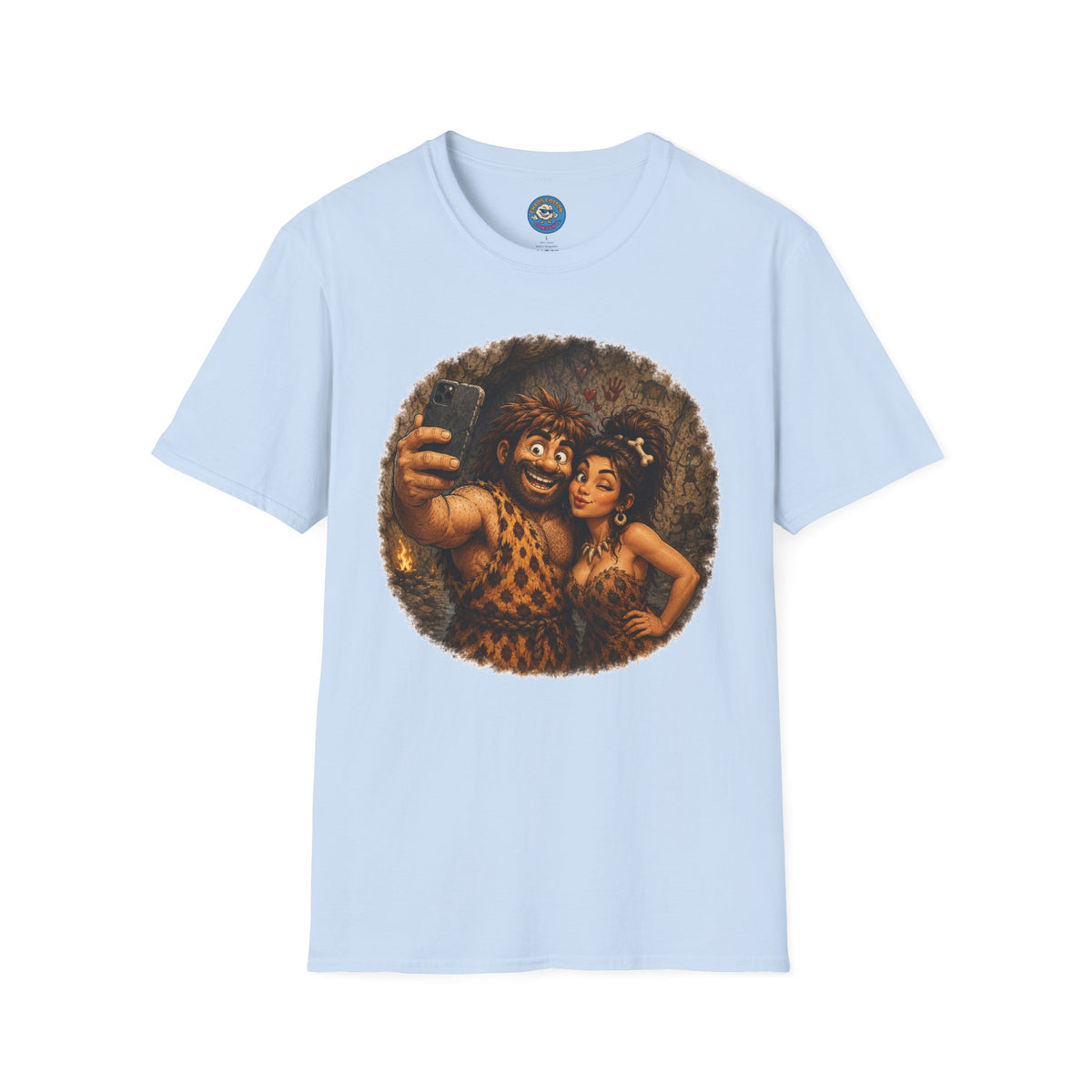 Caveman Couple Selfie T-Shirt