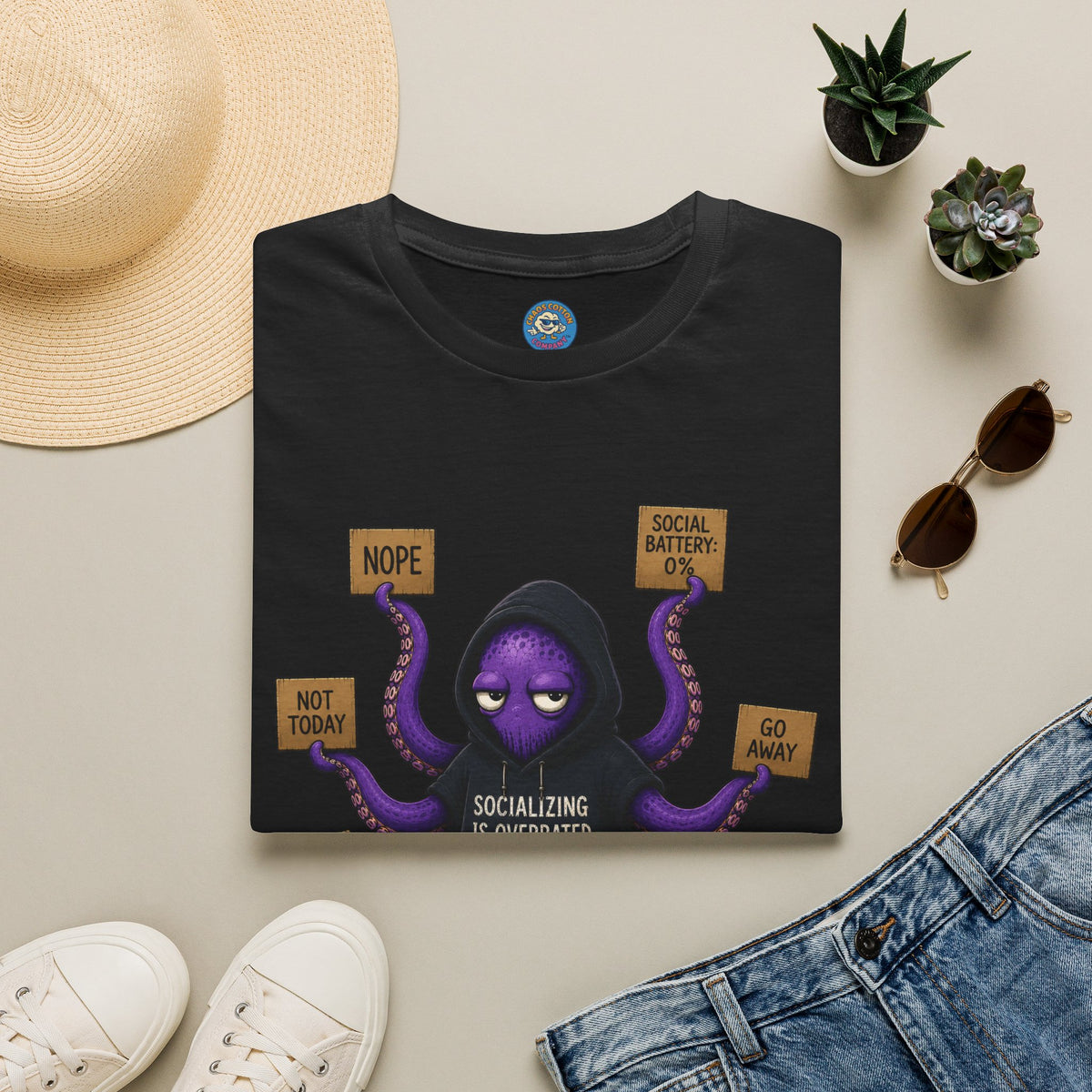 Anti-Social Introvert Octopus T-Shirt