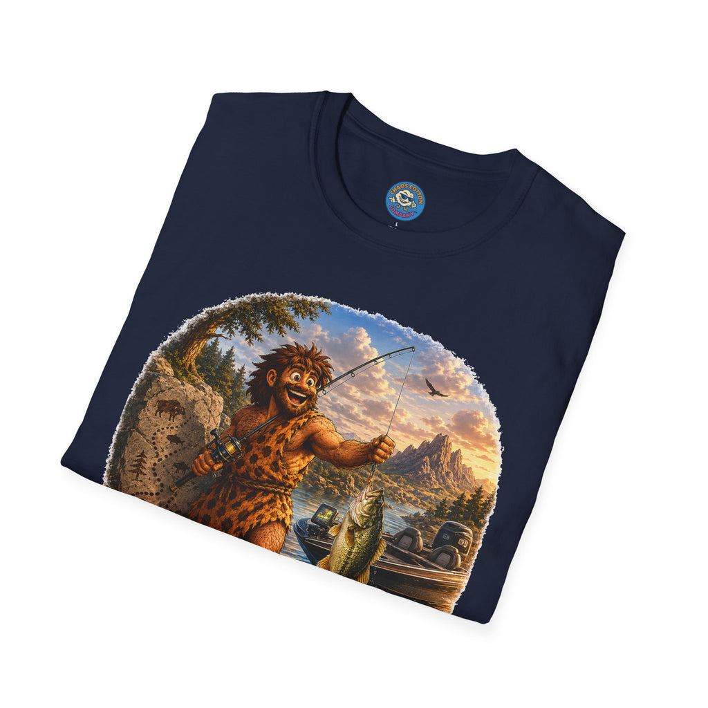 Caveman Goes Fishing T-Shirt