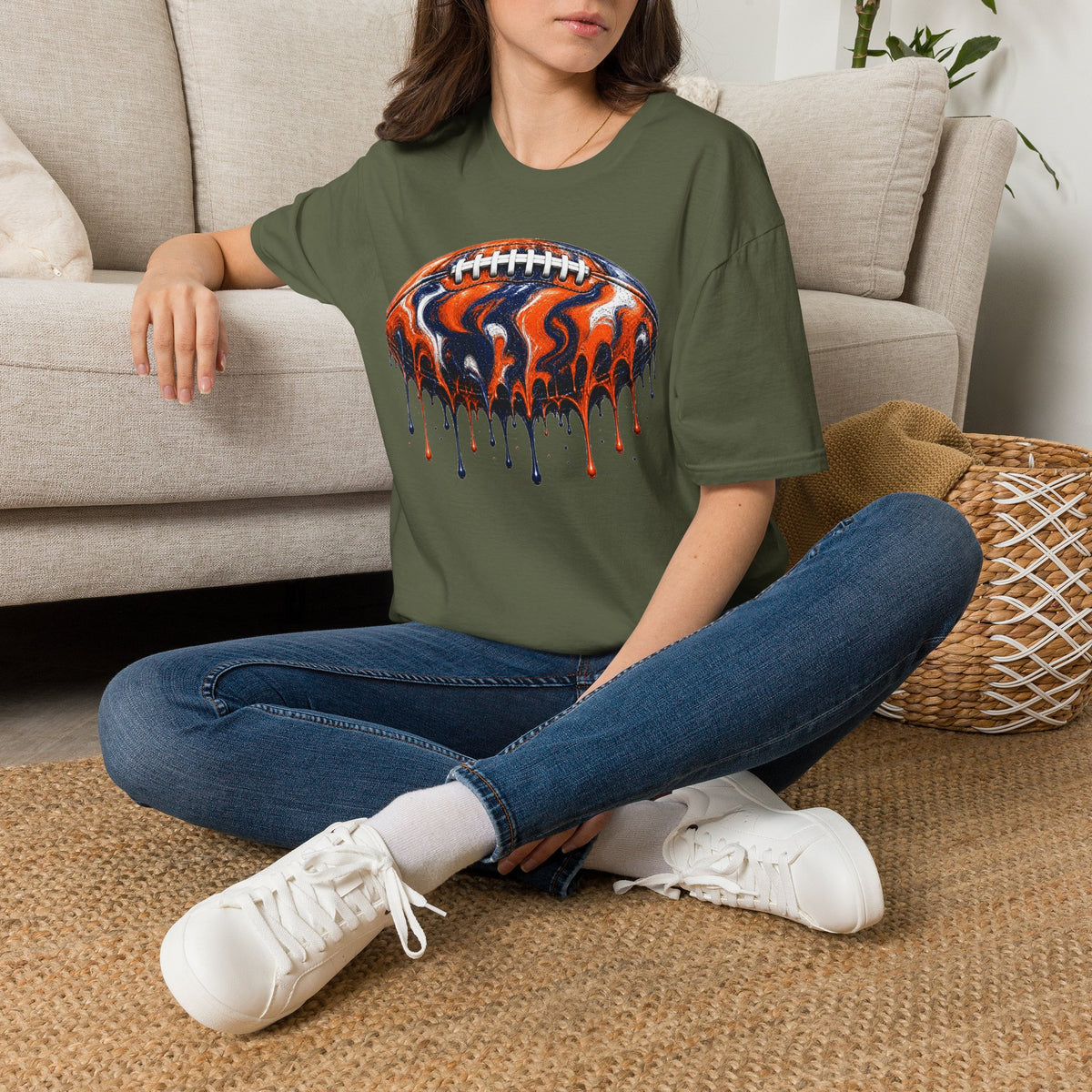 Auburn Tigers Football Drip T-Shirt
