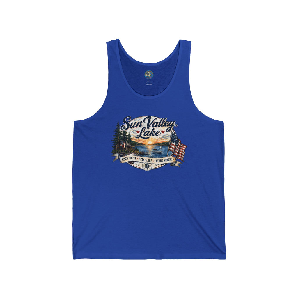 Sun Valley Lake Unisex Tank Top