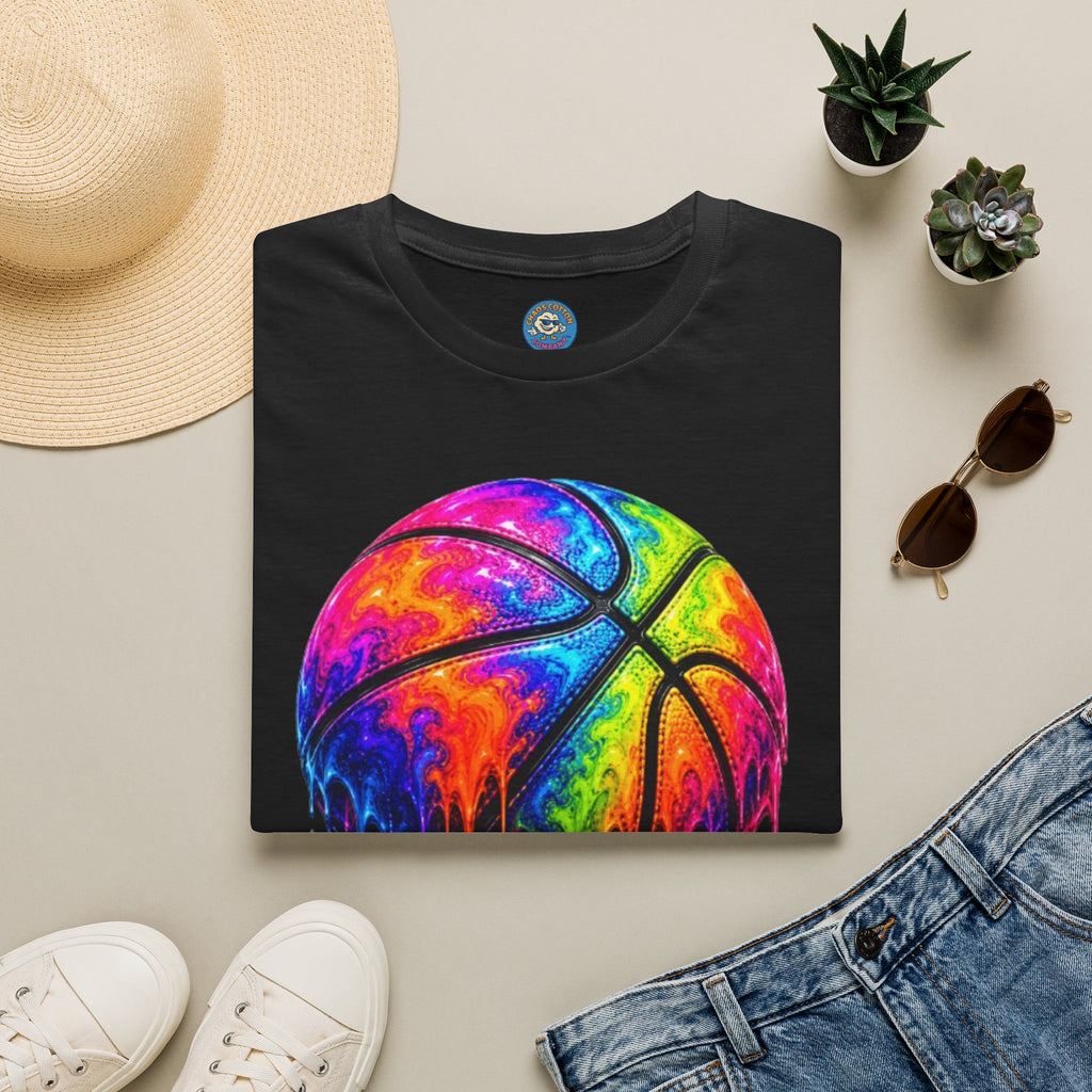 Rainbow Drip Basketball T-Shirt