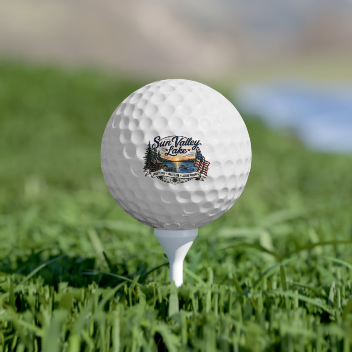 Sun Valley Lake Golf Balls, 6-Piece Lake Community Gift Set
