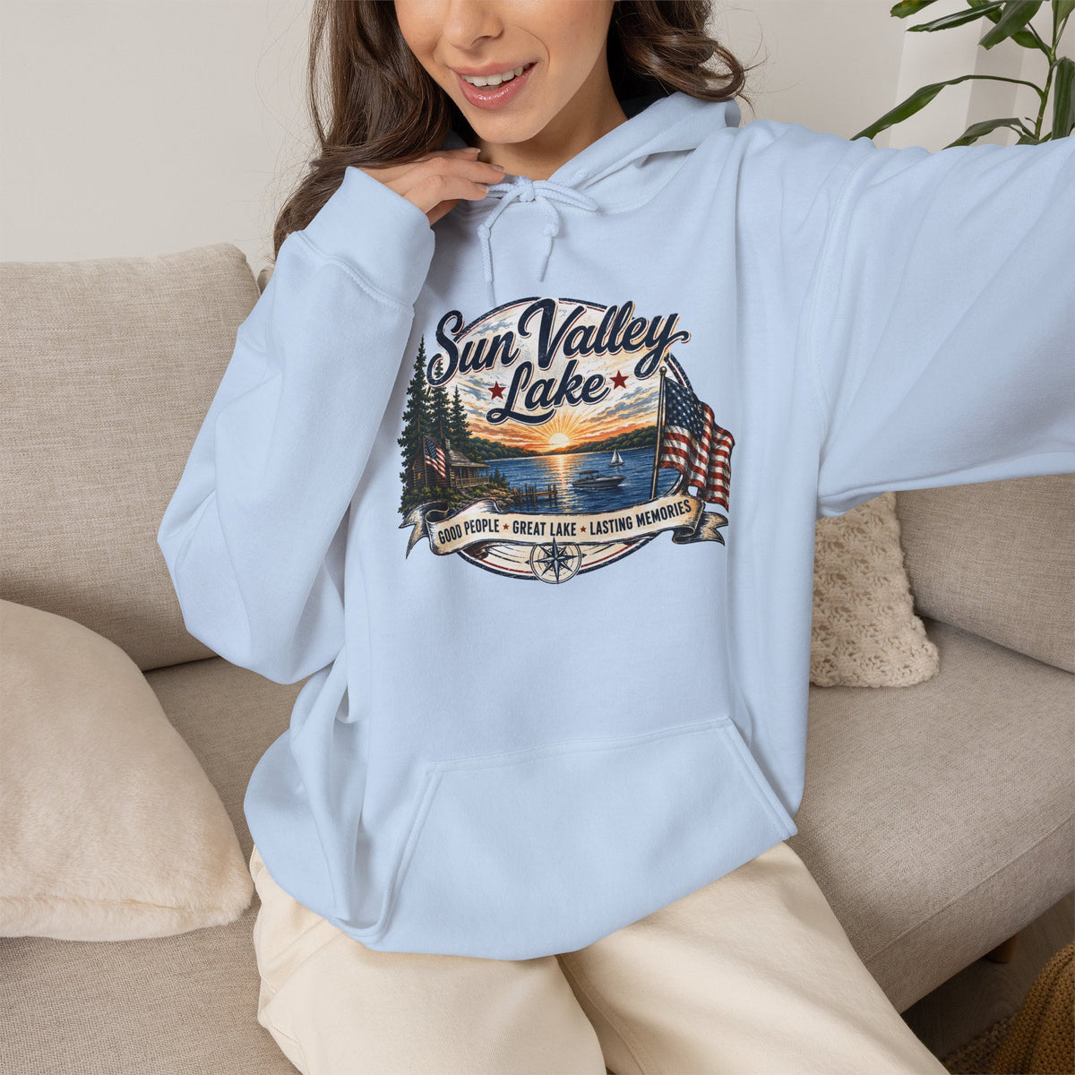 Sun Valley Lake Unisex Hoodie